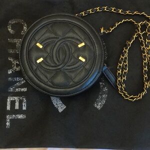 Mini round Chanel crossbody bag